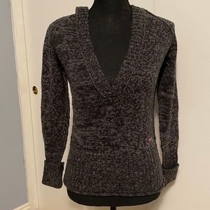 Roxy Deep V-Neck Knit Pullover Hoodie